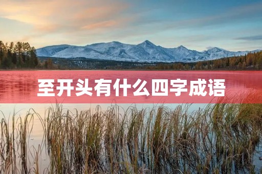 至开头有什么四字成语