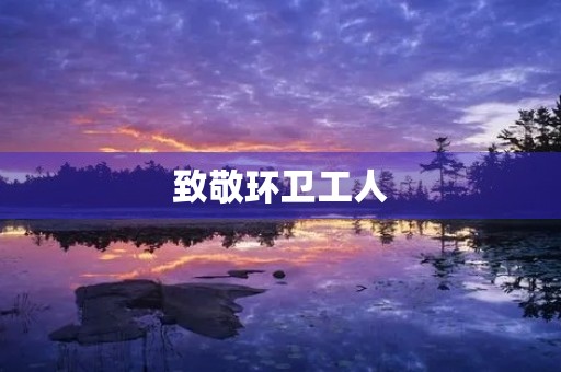 致敬环卫工人，他们是城市美丽的守护者