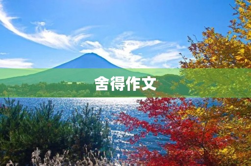 舍得作文