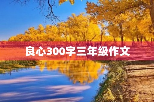 良心300字三年级作文