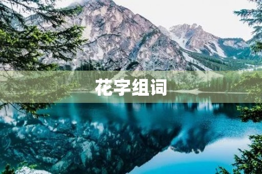 花字组词(花组词)