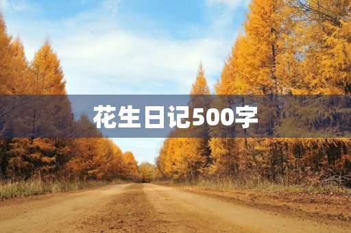 花生日记500字