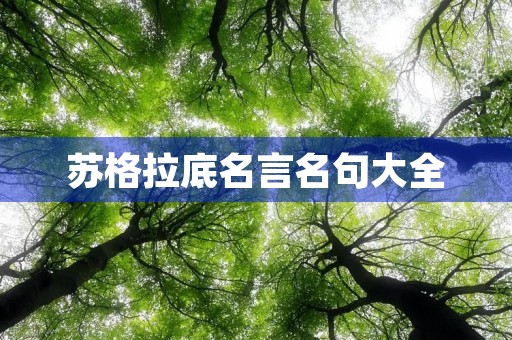 苏格拉底名言名句大全(苏格拉底名言名句大全英文) 苏格拉底名言名句大全(苏格拉底名言名句大全英文)