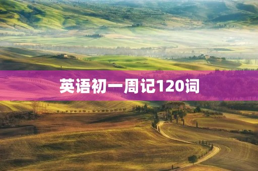 英语初一周记120词 英语初一周记120词
