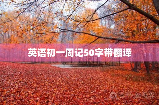 英语初一周记50字带翻译 英语初一周记50字带翻译