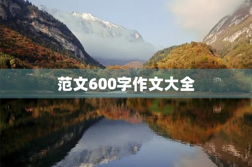 范文600字作文大全 范文600字作文大全
