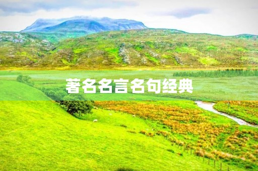著名名言名句经典(著名名言名句经典关于美) 著名名言名句经典(著名名言名句经典关于美)