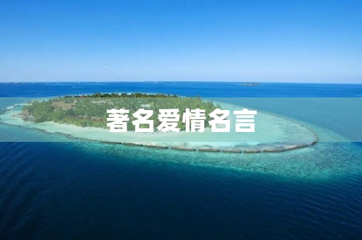著名爱情名言(著名爱情名言中国)