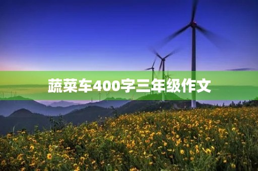 蔬菜车400字三年级作文 蔬菜车400字三年级作文