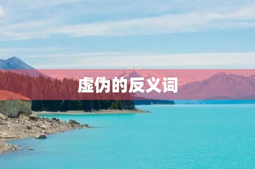 虚伪的反义词(虚伪的反义词) 虚伪的反义词(虚伪的反义词)