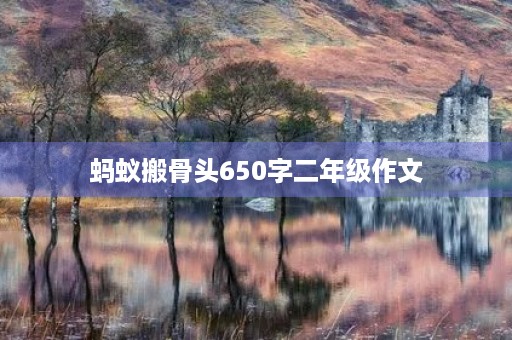 蚂蚁搬骨头650字二年级作文