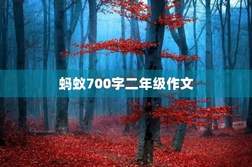 蚂蚁700字二年级作文