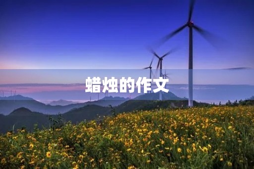 蜡烛的作文
