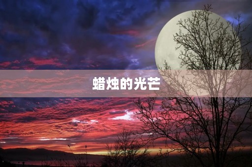 蜡烛的光芒 蜡烛的光芒