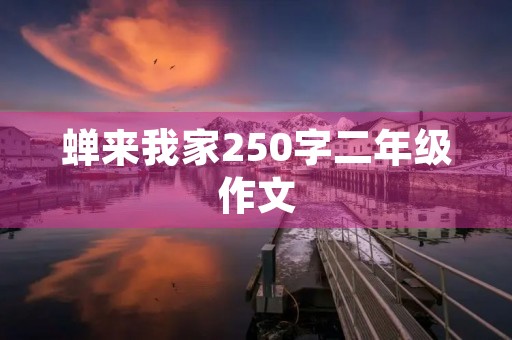 蝉来我家250字二年级作文
