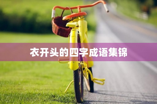 衣开头的四字成语集锦