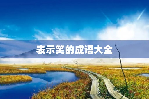 表示笑的成语大全