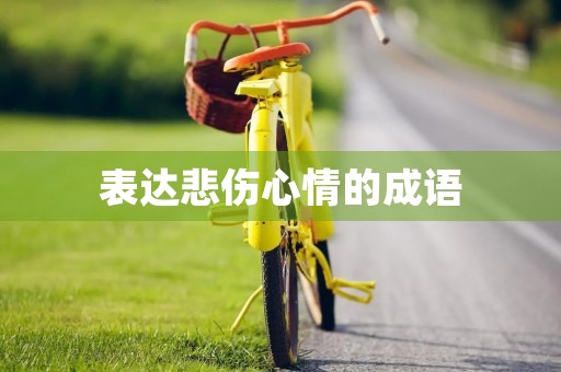 表达悲伤心情的成语 表达悲伤心情的成语