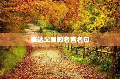 表达父爱的名言名句,表达父爱的名言名句大全 表达父爱的名言名句,表达父爱的名言名句大全