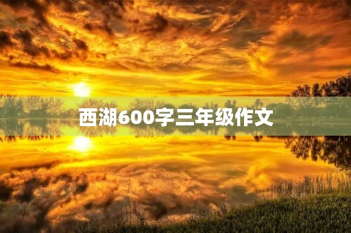 西湖600字三年级作文