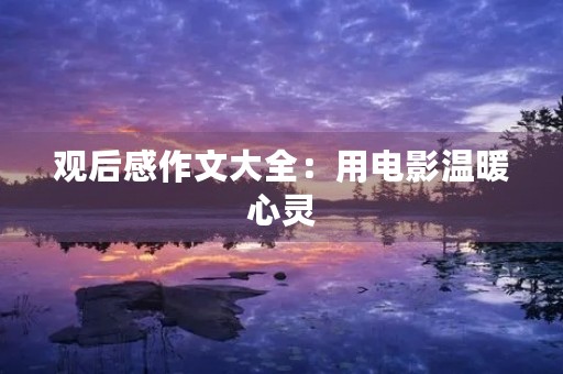 观后感作文大全：用电影温暖心灵