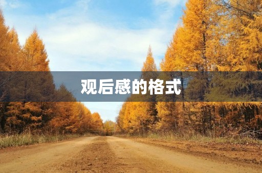 观后感的格式 观后感的格式