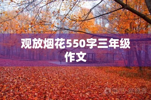 观放烟花550字三年级作文 观放烟花550字三年级作文