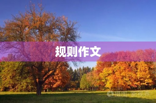 规则作文