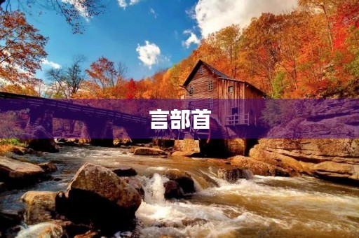 言部首(言的部首) 言部首(言的部首)