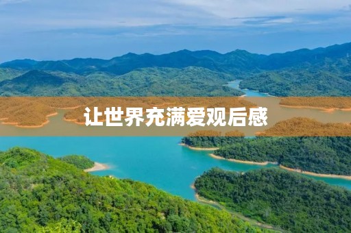 让世界充满爱观后感