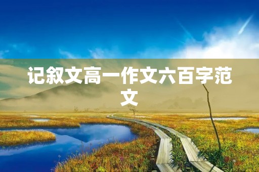 记叙文高一作文六百字范文 记叙文高一作文六百字范文