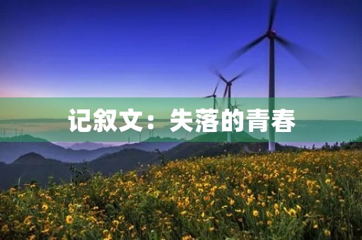 记叙文：失落的青春
