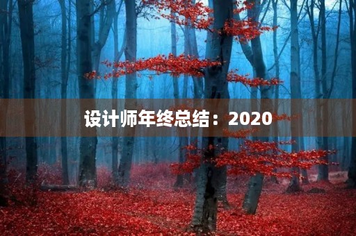 设计师年终总结:2020,我与设计共成长