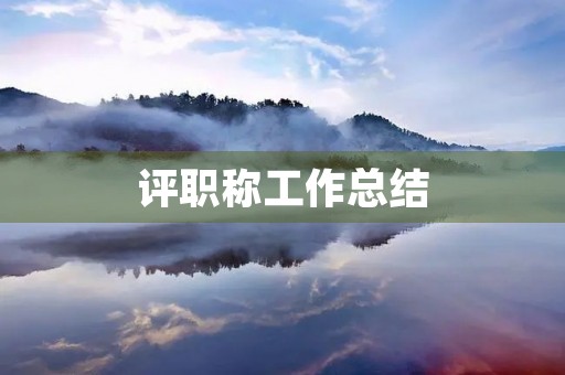 评职称工作总结