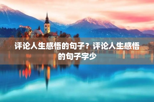 评论人生感悟的句子?评论人生感悟的句子字少 评论人生感悟的句子?评论人生感悟的句子字少