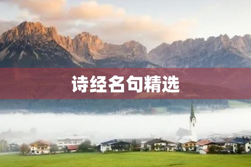 诗经名句精选,诗经名句精选100句及翻译 诗经名句精选,诗经名句精选100句及翻译