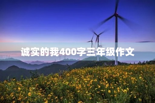 诚实的我400字三年级作文