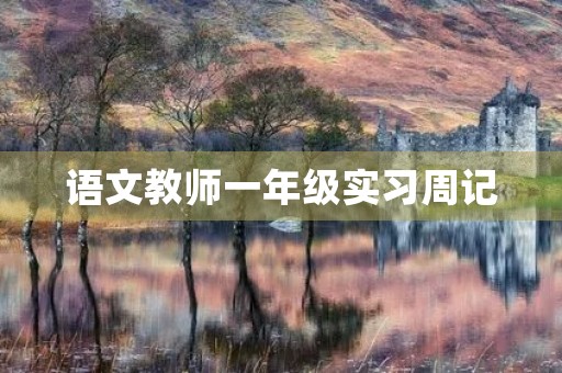 语文教师一年级实习周记