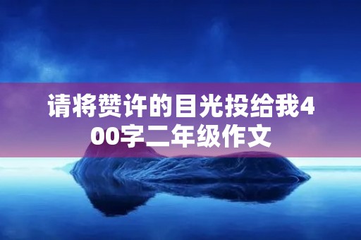 请将赞许的目光投给我400字二年级作文