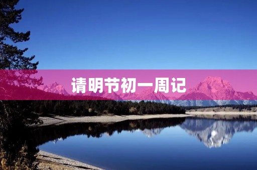 请明节初一周记 请明节初一周记