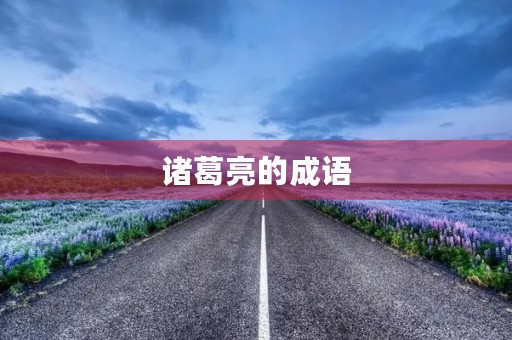 诸葛亮的成语 诸葛亮的成语
