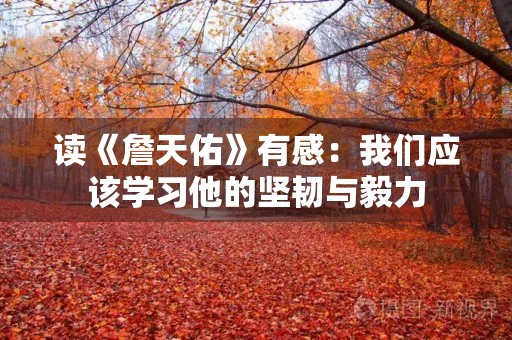 读《詹天佑》有感：我们应该学习他的坚韧与毅力