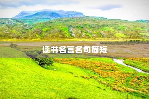 读书名言名句简短(读书名言名句简短10字左右) 读书名言名句简短(读书名言名句简短10字左右)