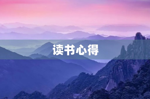 读书心得