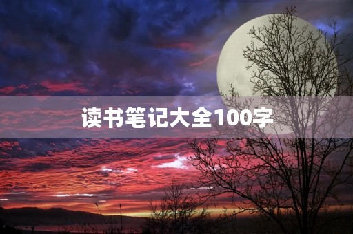 读书笔记大全100字 读书笔记大全100字