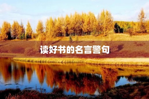读好书的名言警句(读书好的名言警句有哪些)
