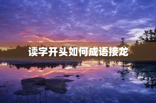 读字开头如何成语接龙