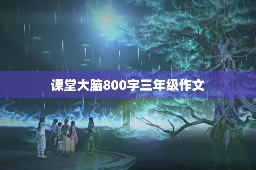 课堂大脑800字三年级作文