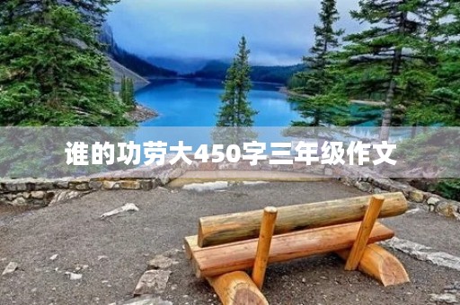 谁的功劳大450字三年级作文 谁的功劳大450字三年级作文