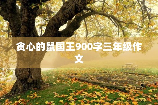 贪心的鼠国王900字三年级作文